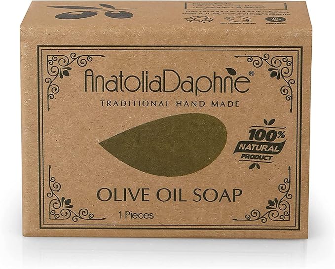 AnatoliaDaphne Olive Oil Soap Bar - Handmade 100% Pure Natural & Vegan 5.3 oz Each Bar