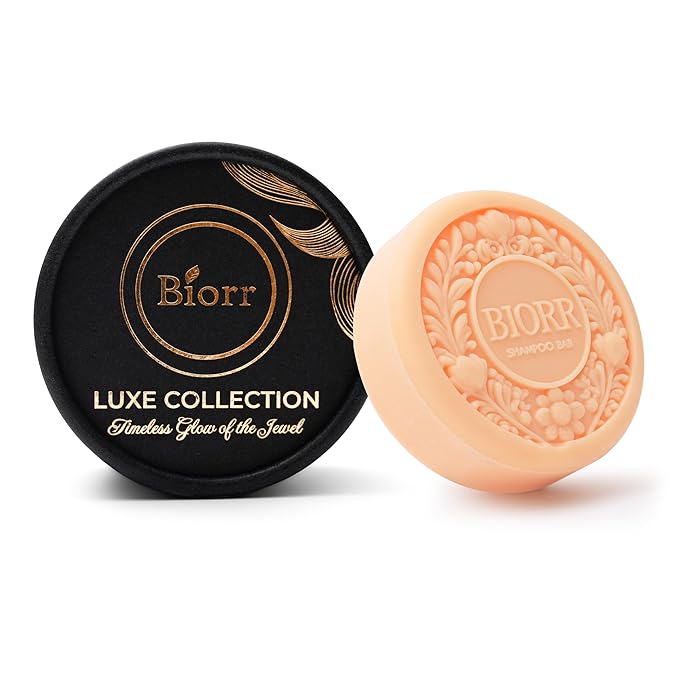 BIORR Shampoo Bar – Color Protection & Deep Moisturizing – Vegan, Plastic-Free, Sulfate-Free Natural Shampoo – With Argan Oil, Pomegranate Extract & Murumuru Butter – For Dry & Color-Treated Hair