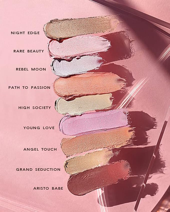MODE Glide & Glow 3 in 1 Highlighter Creamy Makeup Stick, Long Wear Glowing Radiance for Eyes, Cheeks, Lips with Nourishing Natural Skincare, Vegan – REBEL MOON – Iridescent Mother of Pearl, 0.15 oz