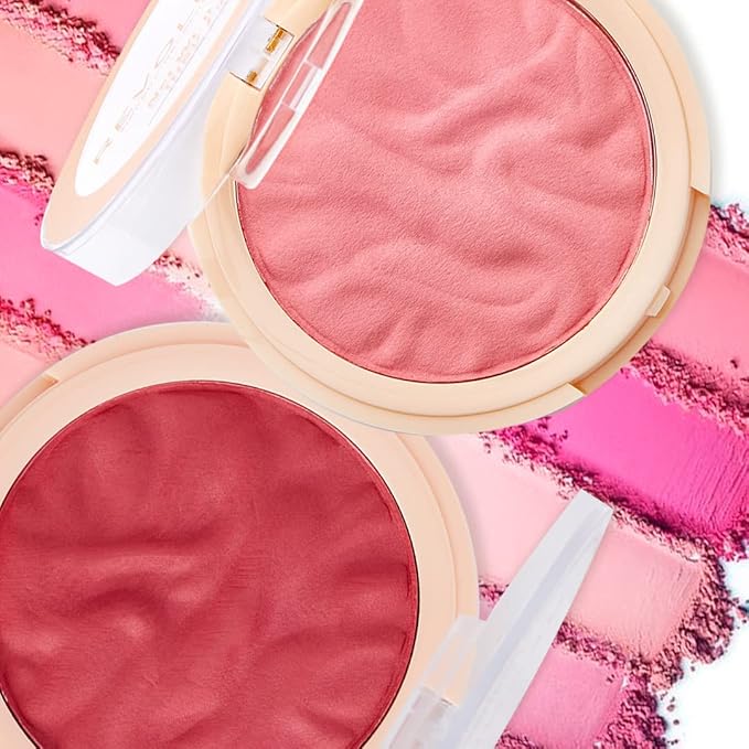 Revolution Beauty London, Blusher Reloaded, Pressed Powder Face Blusher, Highly Pigmented & Long-Lasting Formula, Pop My Cherry, 0.26 oz
