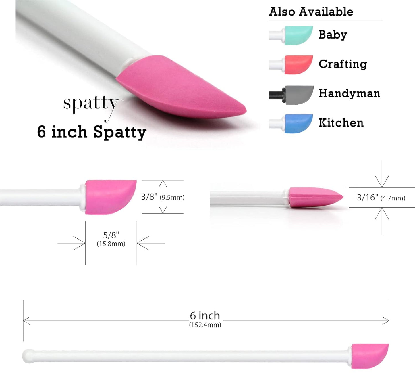 Last Drop Mini Makeup Spatula (6 Inch Pink) Shark Tank Mom Made Scrapes Foundation, Lotion, Cosmetics, Beauty Products, Perfect Gifts for Women, Teen, Grandma, Stocking Stuffers under 6 Dollars