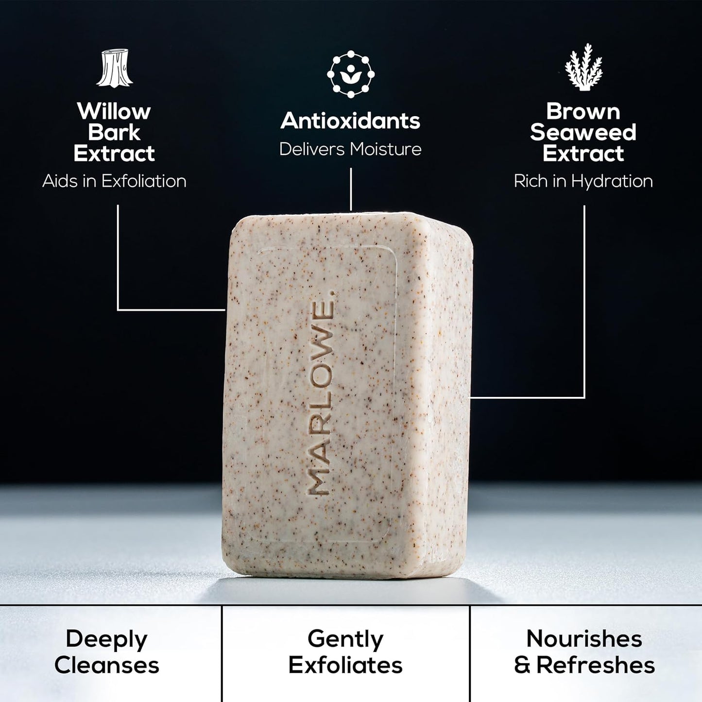 No. 102 Body Scrub Soap 7 Oz (6 Bars), Santal, Exfoliating Soap Bar with Shea Butter, Olive Oil & Green Tea Extracts, Cleanses, Smooths & Revitalizes Skin, Warm Amber, Spice & Citron Scent
