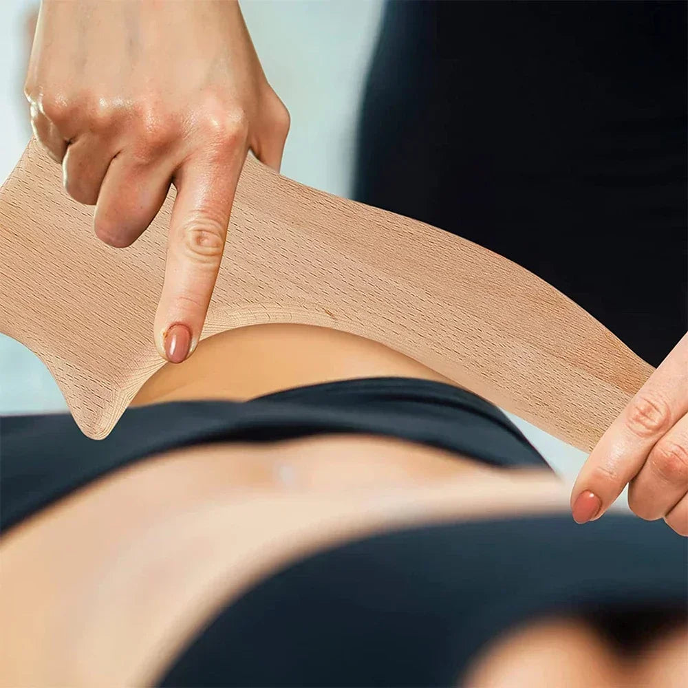 Wooden Massage Tools Wood Lymphatic Drainage Massager anti Cellulite Body Shaping Tools for Beauty, Gua Sha, Sore Muscle Relief