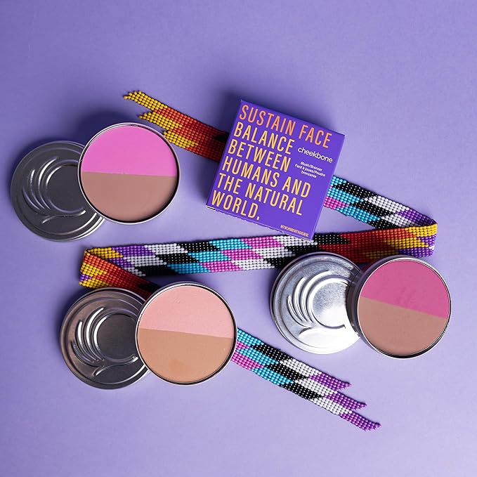 Cheekbone Balance Deep Blush/Bronzer, Talc-Free Multi-Use Compact with a Soft-Matte Finish, Buildable, Skin-Loving Formula with Organic Jojoba Oil, Eco-Conscious, Vegan & Cruelty-Free, 0.38 oz.