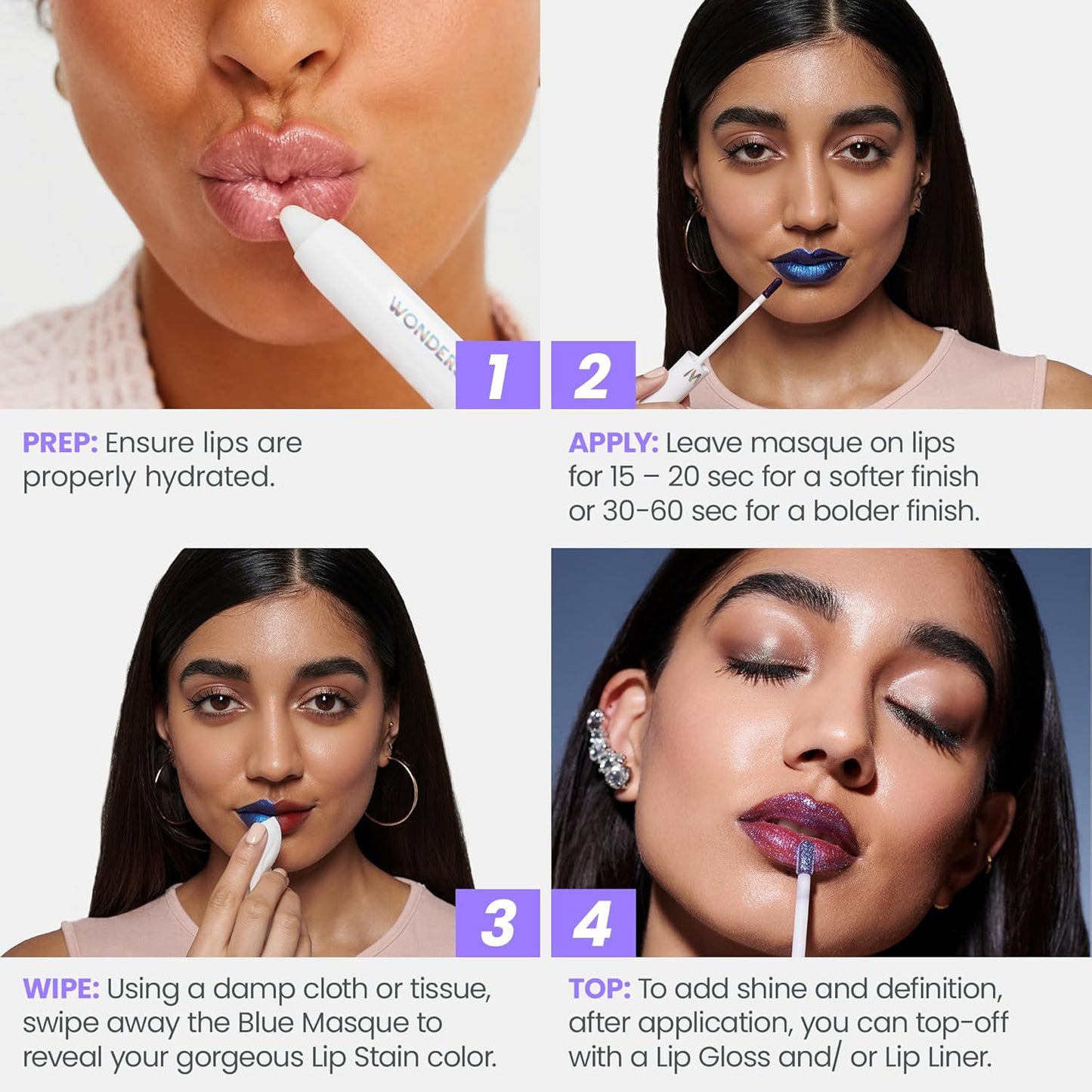 Wonder Blading Lip Stain Peel off Masque - Long Lasting, Waterproof and Transfer Proof Pink Lip Tint, Matte Finish Peel off Makeup (Beautiful Masque)