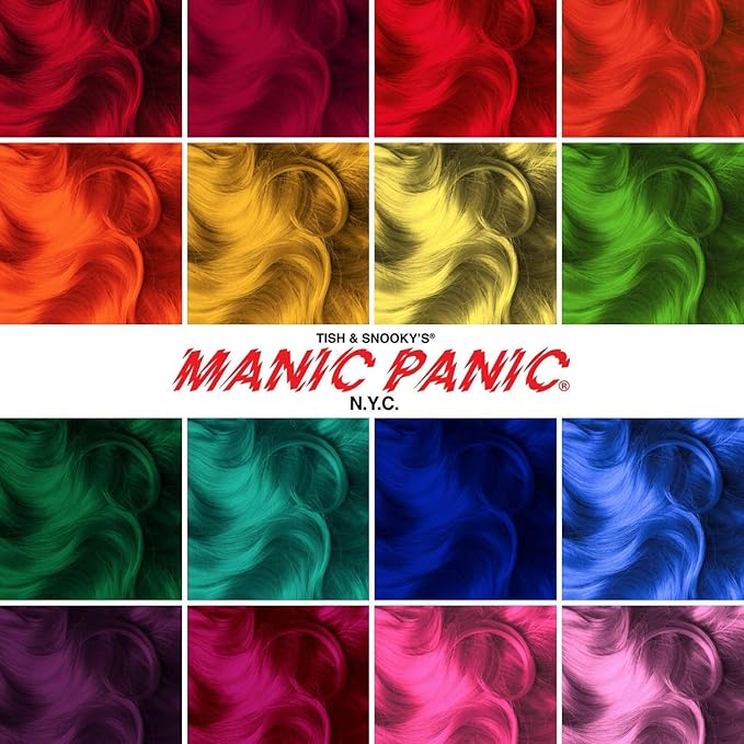 MANIC PANIC Classic Electric Banana Semi Permanent Hair Color - Bright Neon Yellow Hair Dye for Women & Men That Lasts 4-6 Weeks - Vegan, Ammonia & Cruelty-Free - Create & Mix Custom Shades (4oz/2pk)