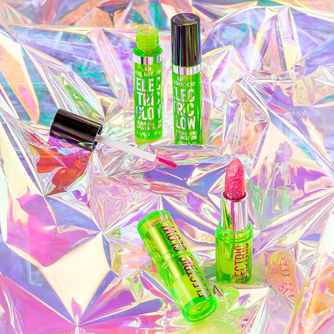 essence cosmetics Electric Glow Color Changing Lip & Cheek Oil | pH Reacting Blush for Your Perfect Shade Long Lasting Moisture Natural, Radiant Finish Vegan Cruelty Free Gluten
