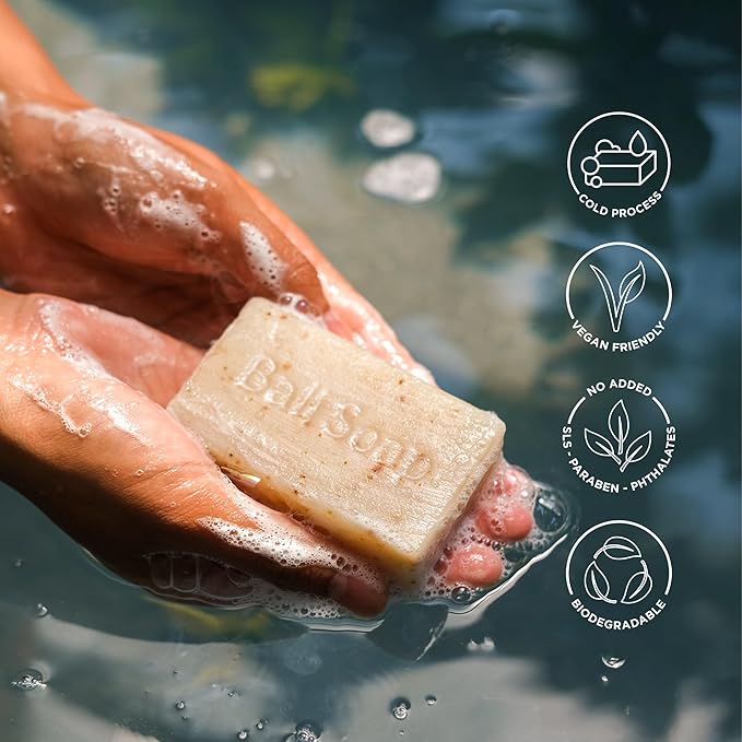 Bali Soap Premium Natural Soap Gift Set - 6 Handcrafted Bars with Botanical Extracts, Vegan Cold Process Soap, Moisturizing & Nourishing