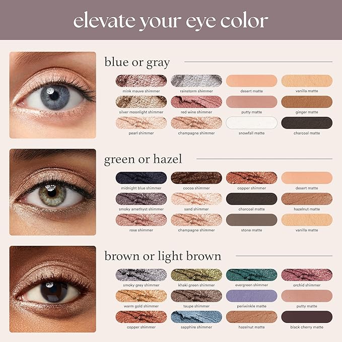 Julep Eyeshadow 101 Cream-to-Powder Waterproof Shadow Stick – Taupe Shimmer – Long-Lasting, Crease-Proof, Soft Grey Shimmer Eyeshadow with Built-in Smudger