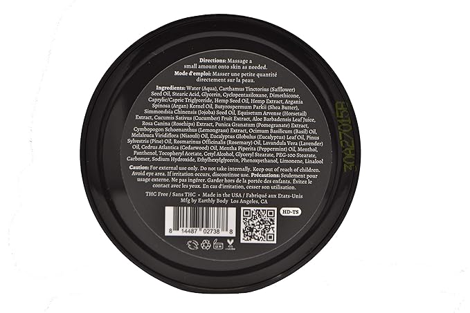 Premium Hemp Extract Daily Triple Moisturizing Cream - Essential Oils and Moisturizer - Vegan, Organic Ingredients - Classic Mint, 1.70 oz - Single