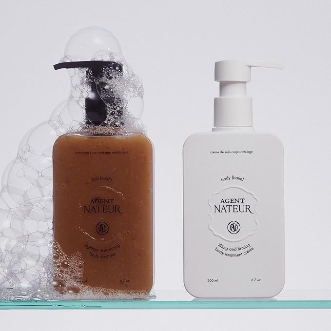 Agent Nateur - holi (wash) Ageless Resurfacing Body Cleanser | Gently Exfoliate, Moisturize + Smooth with Face-Grade Ingredients | Vegan, Non-Toxic, Clean Skincare (6.7 oz | 200 ml)