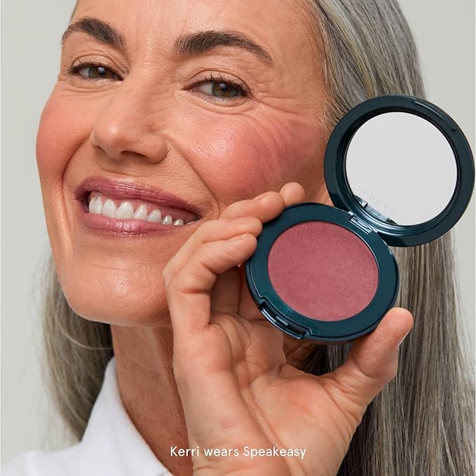 SOSHE Beauty - Blurring Pillow Blush Refill | Featherlight, Cushiony, Cream to Powder Formula | Squalane, Cucumber Seed Extract, Ashwagandha Root | Vegan, Clean, Cruelty-Free (Speakeasy, Dusty Mauve)