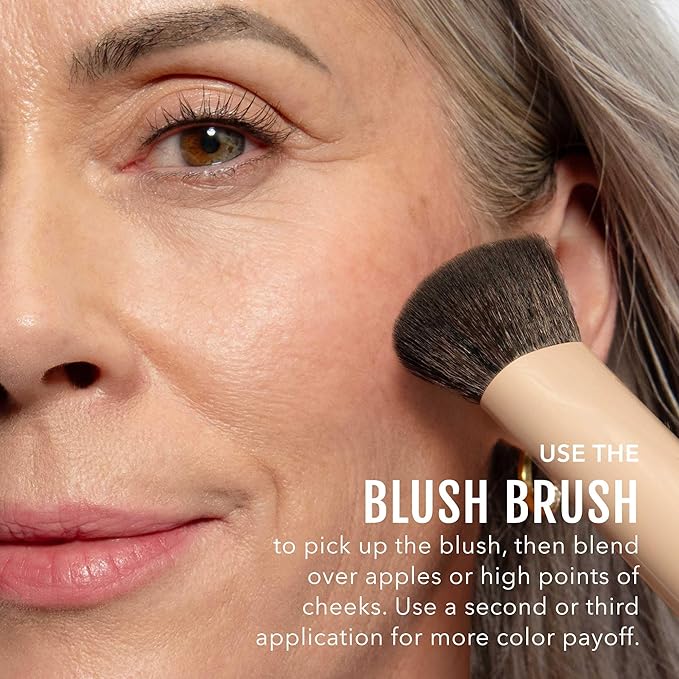 No Makeup Makeup Blush & Lip Color, Second-Skin Cream-Balm Formula Delivers a Long-Lasting Sheer Wash of Color, Buildable Coverage, Semi-Matte Finish, Made with Skin-Loving Ingredients, Plum