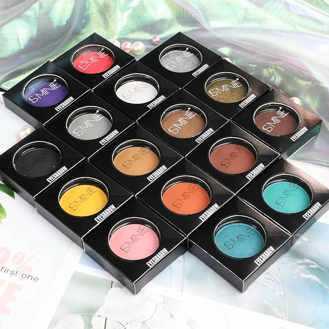 IS'MINE ISMINE Single Eyeshadow Powder Palette Matte Coffee, High Pigment, Longwear Single Brown Eye Makeup for Day & Night (#04)