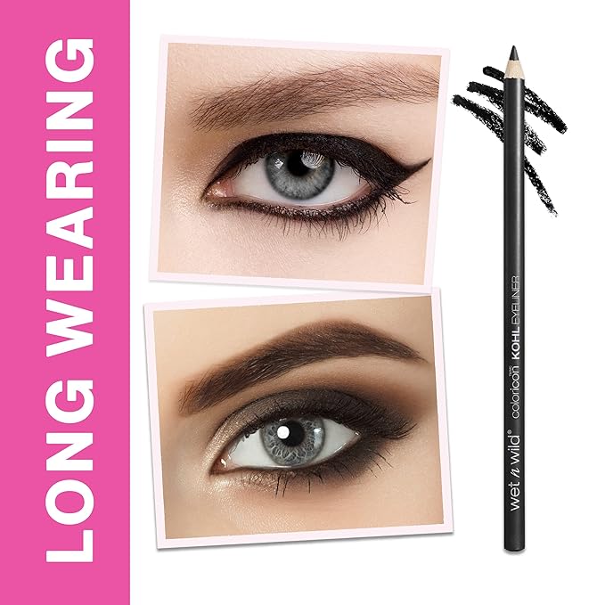 wet n wild Color Icon Kohl Eyeliner Pencil - Rich Hyper-Pigmented Color, Smooth Creamy Application, Long-Wearing Versatility, Matte Finish, Cruelty-Free & Vegan - Simma Brown Now! (Pack of 2)