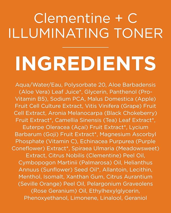 Andalou Naturals Toner Clemntine+C Illmntn, 6 oz