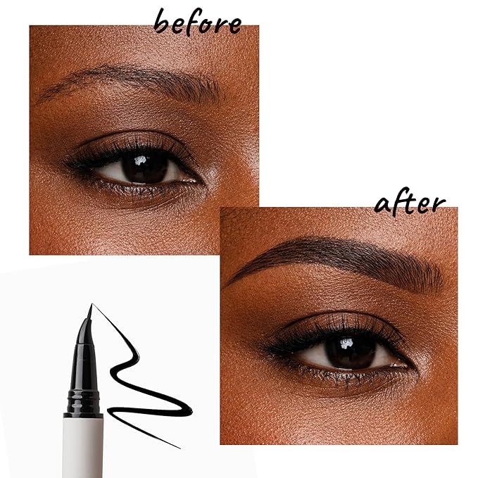 Eagle-Claw Angled Liquid Eyeliner – 30° Ultra-Fine Brush Tip, Waterproof, 24-Hour Long-Lasting Wear – Cruelty-Free & Vegan – Taupe (Mocha Muse)