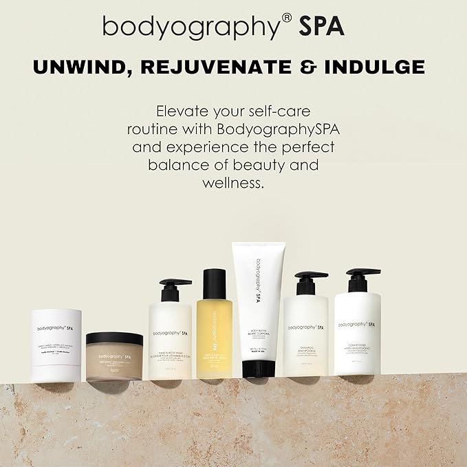 Bodyography Spa Body Butter 8 ounces | Vanilla Bourbon Fragrance | Luxurious Whipped Vegan Moisturizer with Ceramides, Algae Extract & Shea Butter | Firming Hydration for Dry Skin