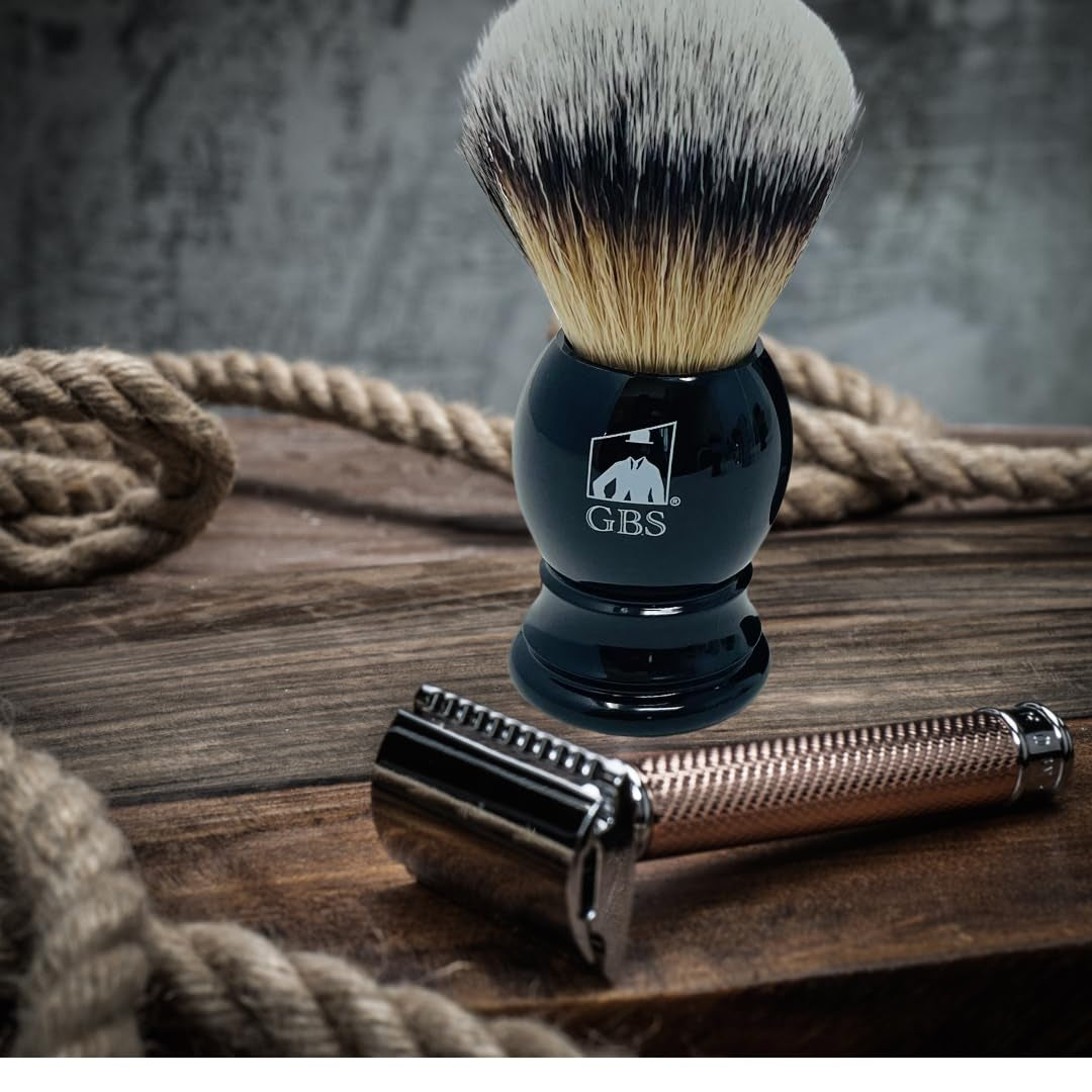 Vegan Synthetic Shaving Brush, Black
