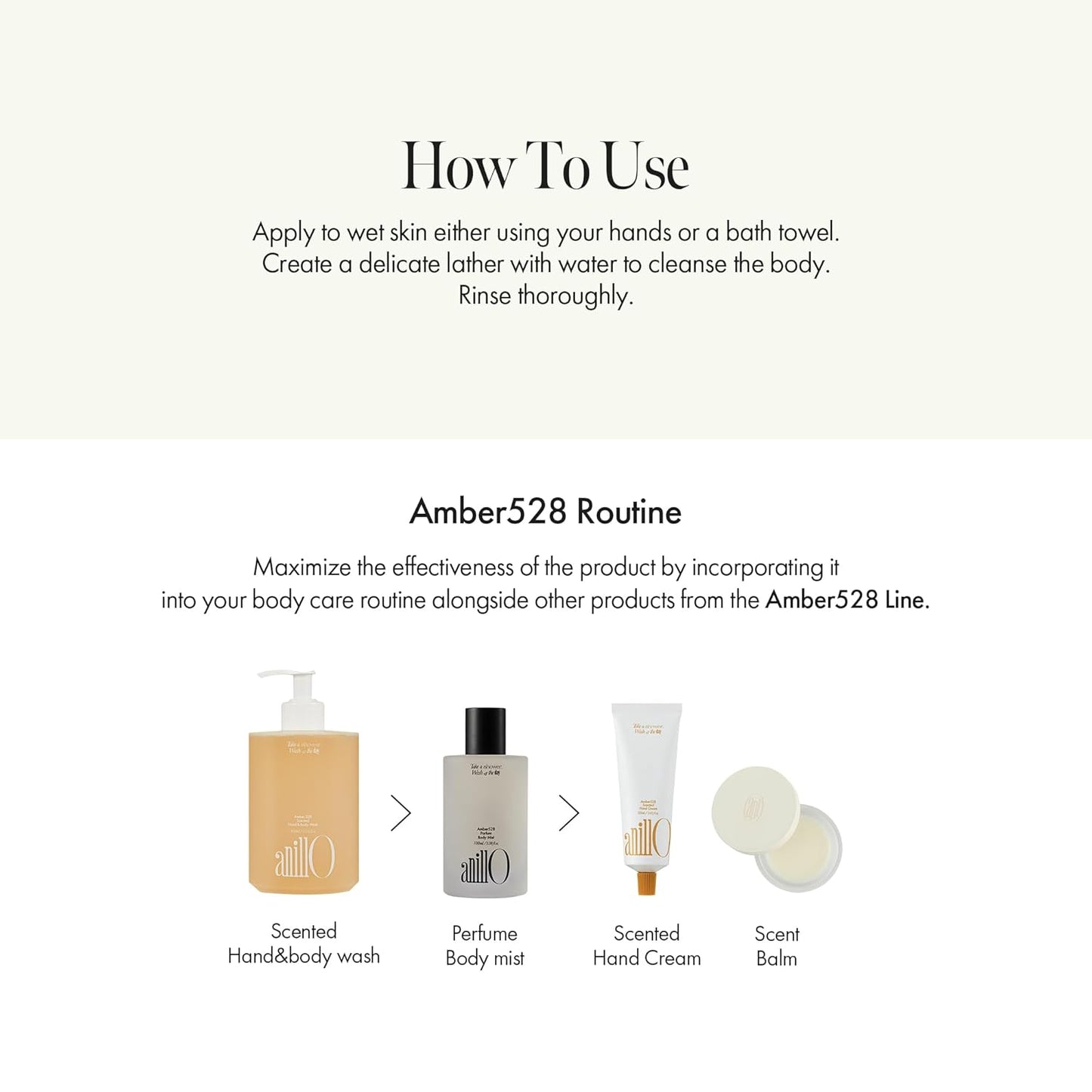 Amber528 Body Wash – Vegan, Sulfate-Free Cleanser with Yuzu & Amber, Hydrating & Soothing, Ph-Balanced, Gentle for All Skin Types, Subtle Scent, 15.22 Fl. Oz