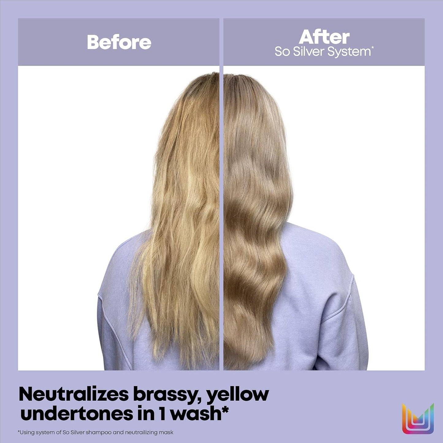 so Silver Purple Shampoo - Neutralizes Yellow Tones, Color Depositing, Brightening & Toning, for Color Treated, Blonde, Grey, White and Platinum Hair, Vegan