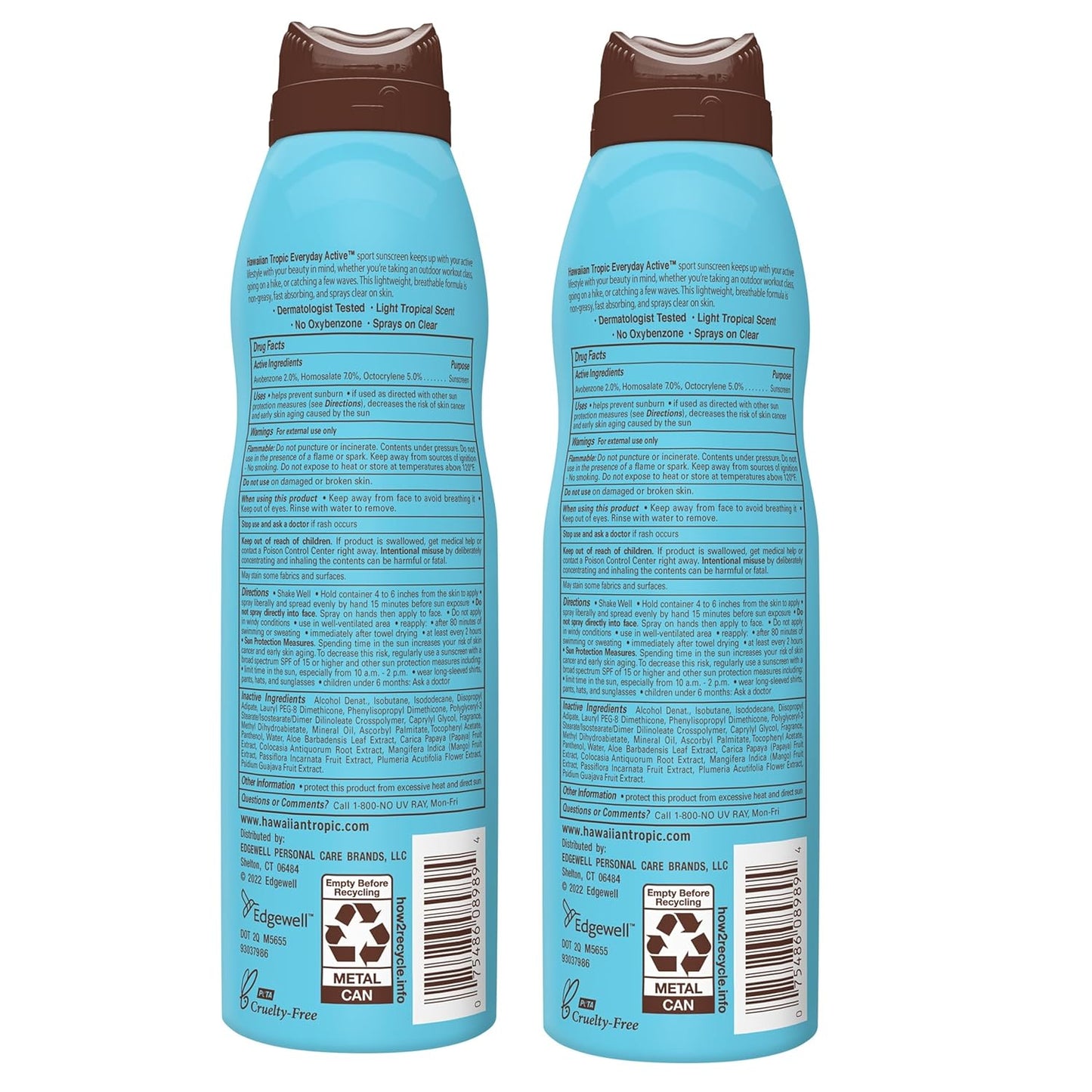 Everyday Active Clear Spray Sunscreen SPF 30| Sunscreen Spray SPF 30, Sunblock, Oxybenzone-Free, 6Oz Each Twin Pack