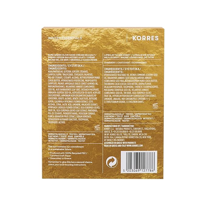 KORRES Olive Blossom Body Care Set, 2-Piece Gift Set With Body Milk & Shower Gel, Gift for Women & Men, Natural and Pure Greek Olive Oil Skincare, Made in Greece, Vegan, 8.45 FL Oz & 6.76 FL Oz