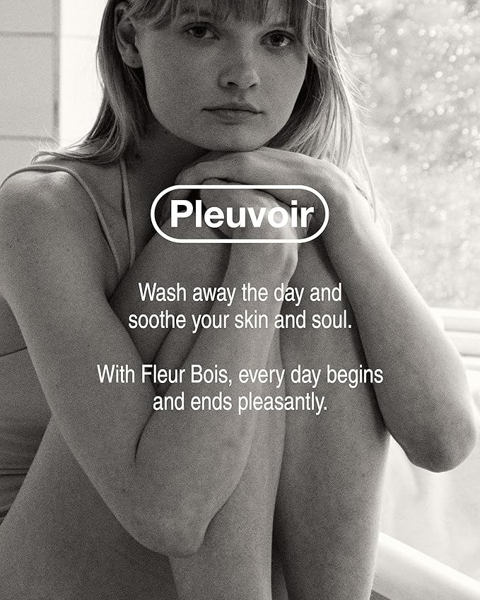 Pleuvoir Body Cleanser Burning It All - Perfume Body Wash - Black Pepper Sandalwood Scent - Rich Moisturizing Foam with 8 Types Hyaluronic Acid Ceramides - Vegan K-Beauty, 8.45 fl.oz
