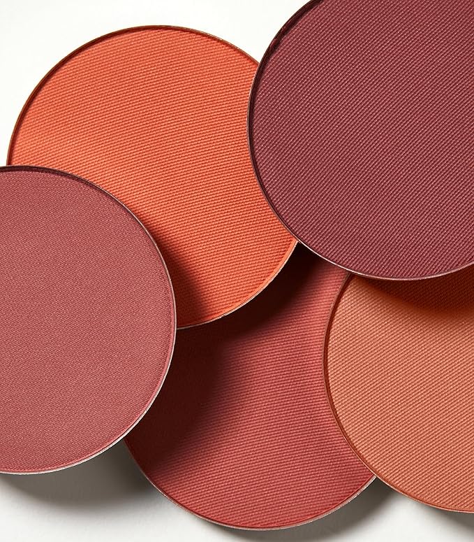 MAKE Beauty Skin Mimetic Microsuede Blush - Matte Powder Blush for Cheeks with Long Lasting Color - Non Comedogenic, Travel Size Makeup Single Palette. Shade - Eros (Burgundy)