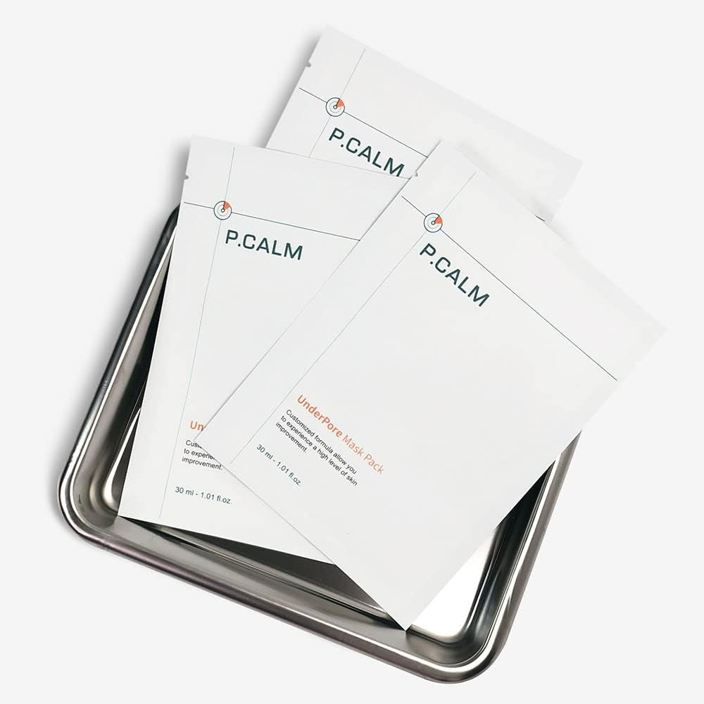 Underpore Facial Sheet Mask – Pack of 5 with Niacinamide & BHA for Moisturizing & Exfoliating, Korean Vegan Sheet Mask for Sensitive Skin (30Ml X 5Ea)