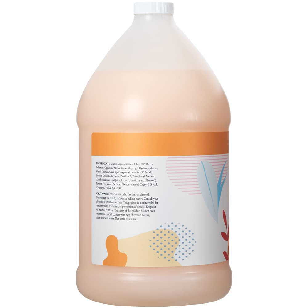 Botanicals Moisturizing Shampoo for All Hair Types, Coco Mango, 100% Vegan & Cruelty-Free, Coconut Mango Scent, 1 Gallon (128 Fl Oz) Refill