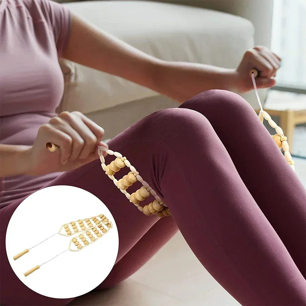 Wooden Massage Tools Wood Lymphatic Drainage Massager anti Cellulite Body Shaping Tools for Beauty, Gua Sha, Sore Muscle Relief