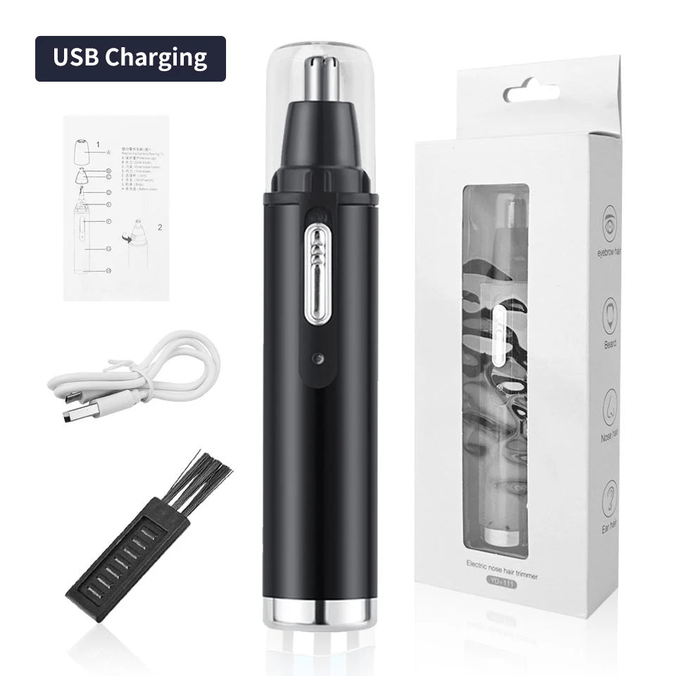 Electric Nose Hair Trimmer Portable Electric Shaving Men'S High Quality USB Charging Automatic Waterproof Mini Nose Hair Remover