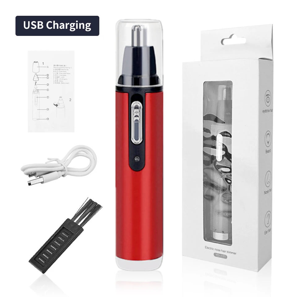 Electric Nose Hair Trimmer Portable Electric Shaving Men'S High Quality USB Charging Automatic Waterproof Mini Nose Hair Remover