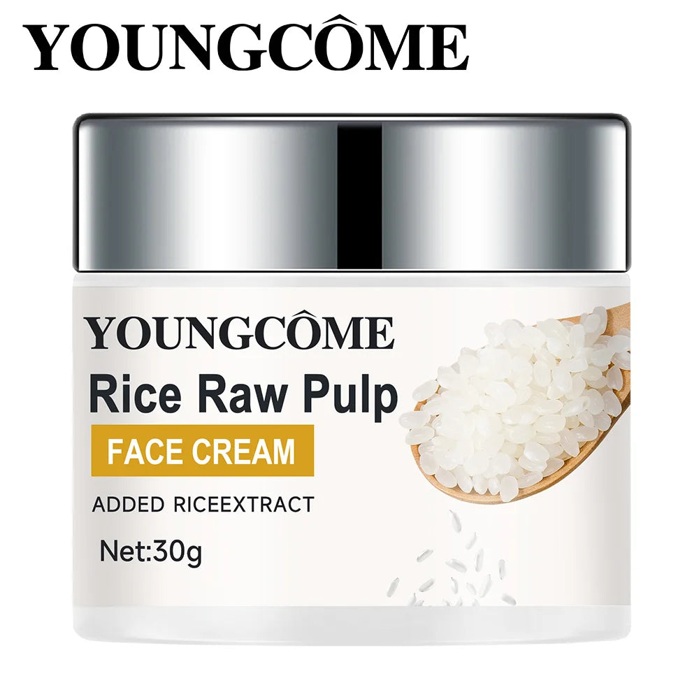 Rice Cream Promotes Elasticity Radiance Moisturizesnouritheshes Locksmoisture anti Aging Face Lifting Nourishing Repair Collagen