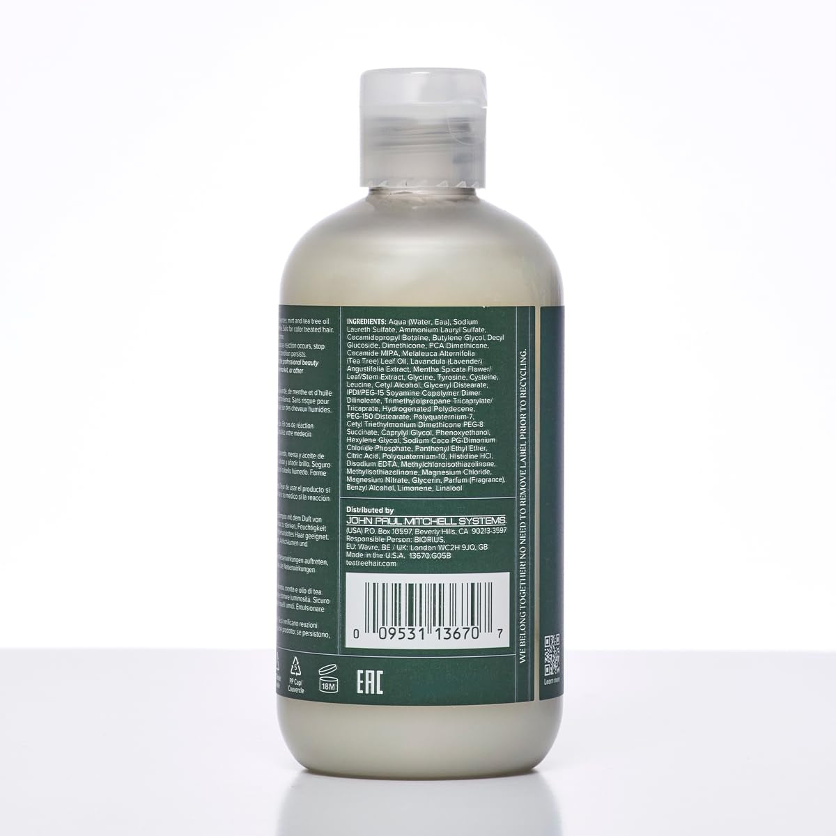Tea Tree Lavender Mint Moisturizing Shampoo, Hydrates + Soothes, for Coarse + Dry Hair