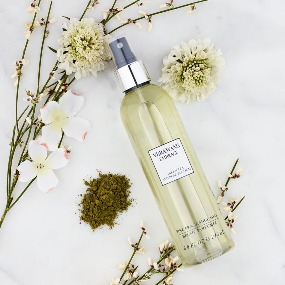 Embrace Green Tea and Pear Blossom Body Mist 8.4 Fl Oz (Pack of 1), Notes of Earthiness, Peony, and Sandalwood, Women'S Fragrance, Long Lasting, Everyday Fragrance