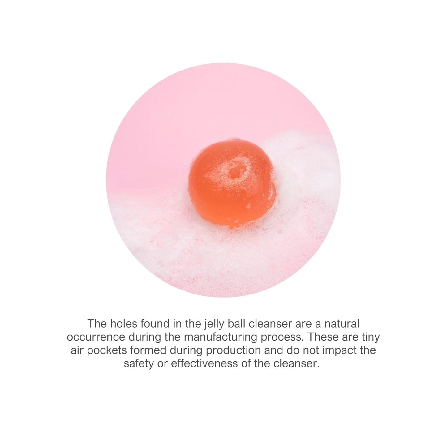 Be Bare Jelly Ball Cleanser, Daily Face Wash Korean Skin Care Cleanser Ball for Dry Skin with Squalane & Hyaluronic Acid for Skin Hydration and Moisturizing - Fresh Aqua (1.41Oz)