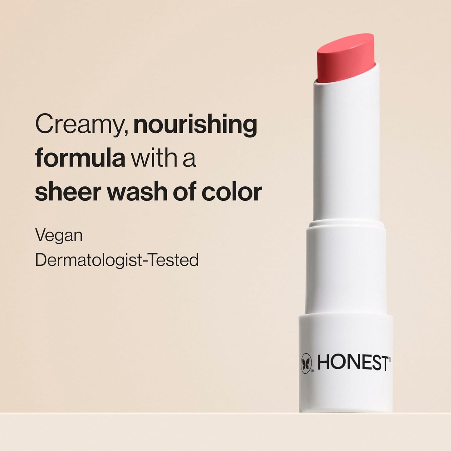 Moisturizing Vegan Tinted Lip Balm | Antioxidant-Rich Acai Extracts + Avocado Oil | Paraben Free + Cruelty Free | Summer Melon