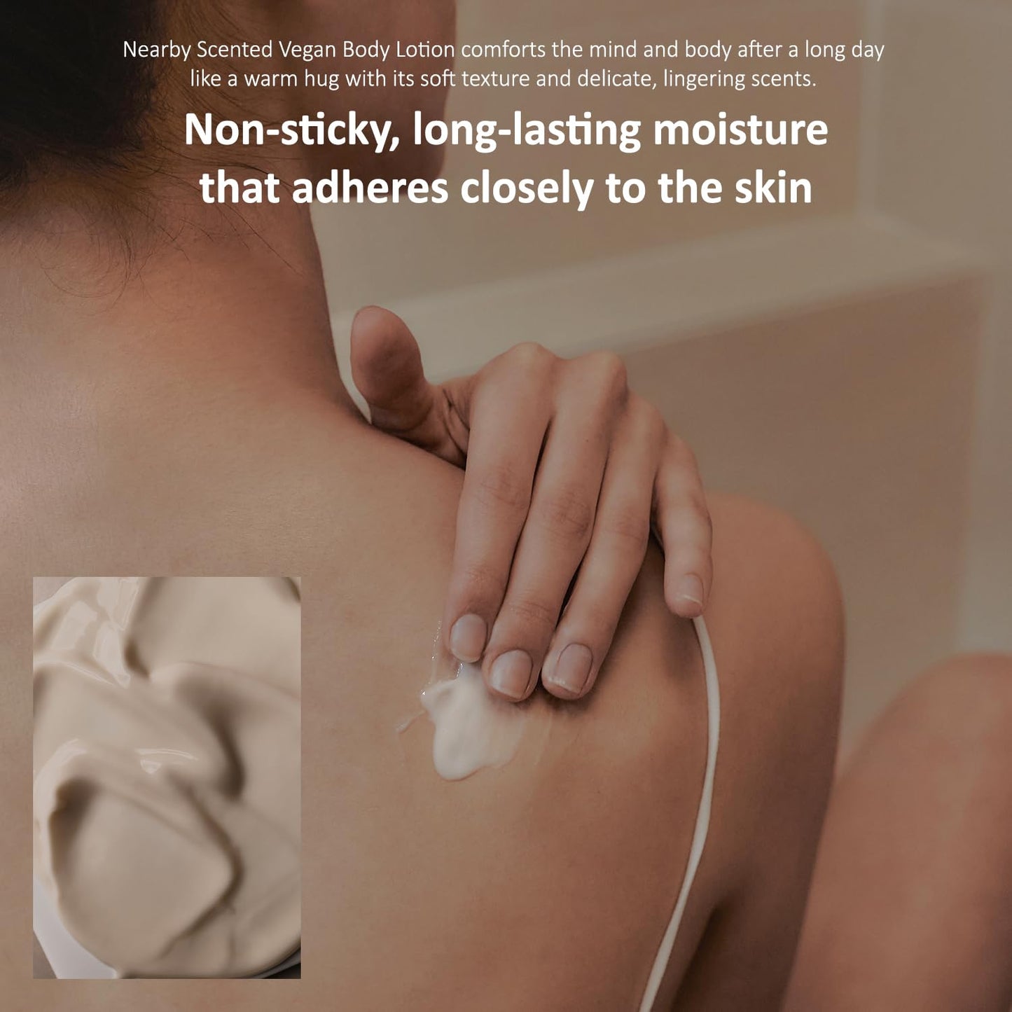 Nearby Still a Rose Vegan Body Lotion 10.1 Fl Oz - Zero-Irritation Eco-Ceramide Formula with 100% Recyclable Packaging, Non-Sticky Moisturizing