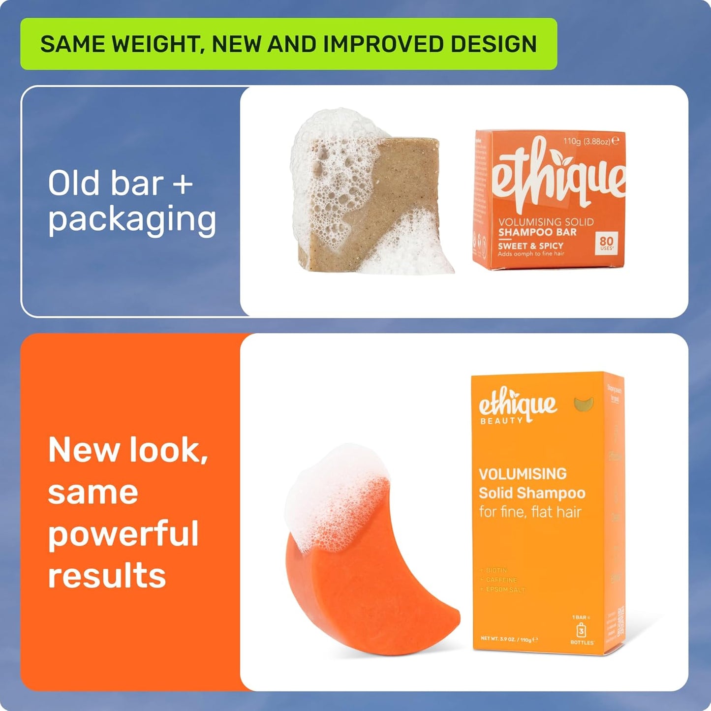 Volumizing Shampoo Bar with Biotin for Thin, Fine Hair - Plastic-Free, Vegan, Cruelty-Free, 3.88 Oz - Formerly Sweet & Spicy - Formerly Sweet & Spicy