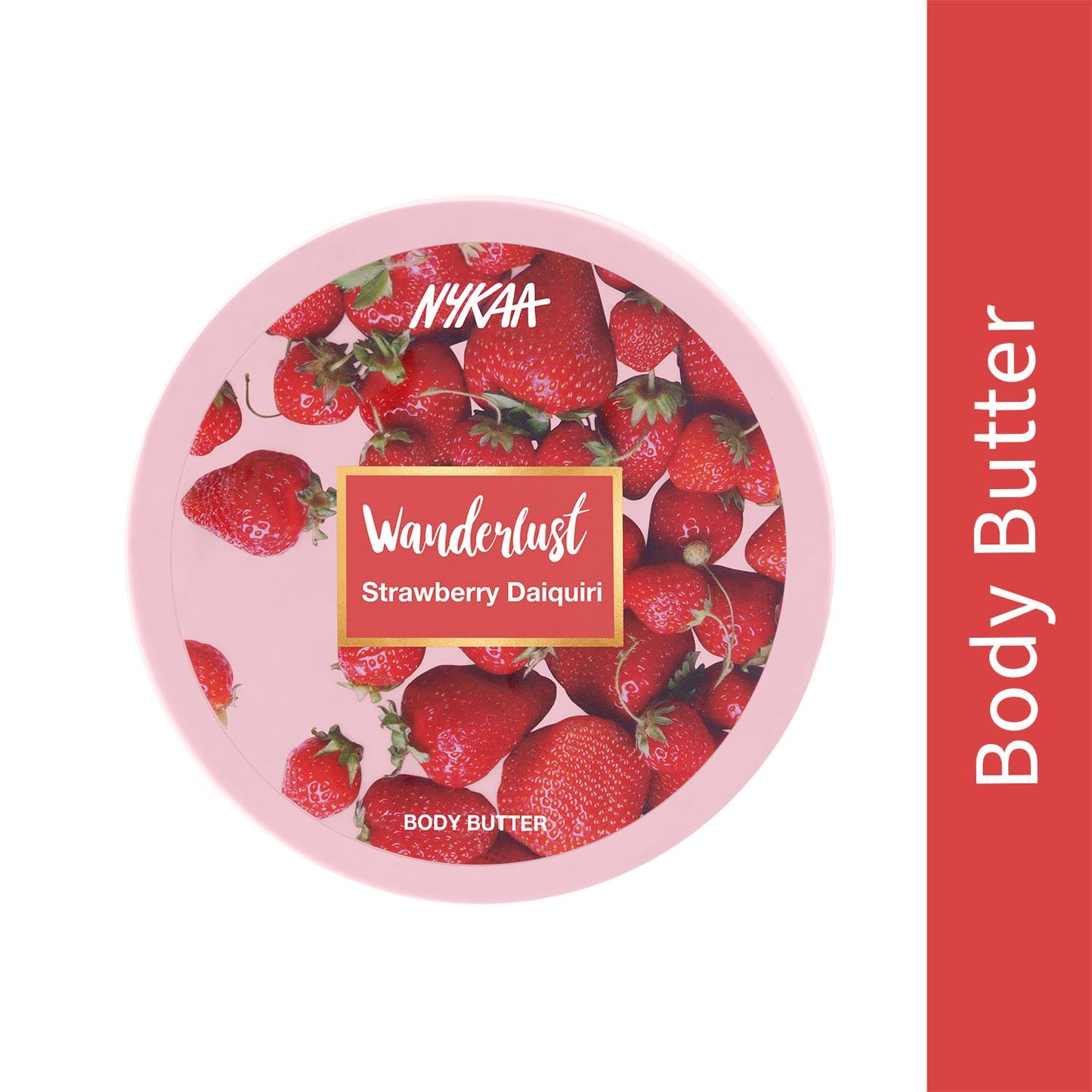 Wanderlust Body Butter - Enriched with Shea, Cocoa Butter, and Almond Oil - Vegan, Cruelty-Free - Strawberry Daiquiri - Vegan - 6.7 Oz