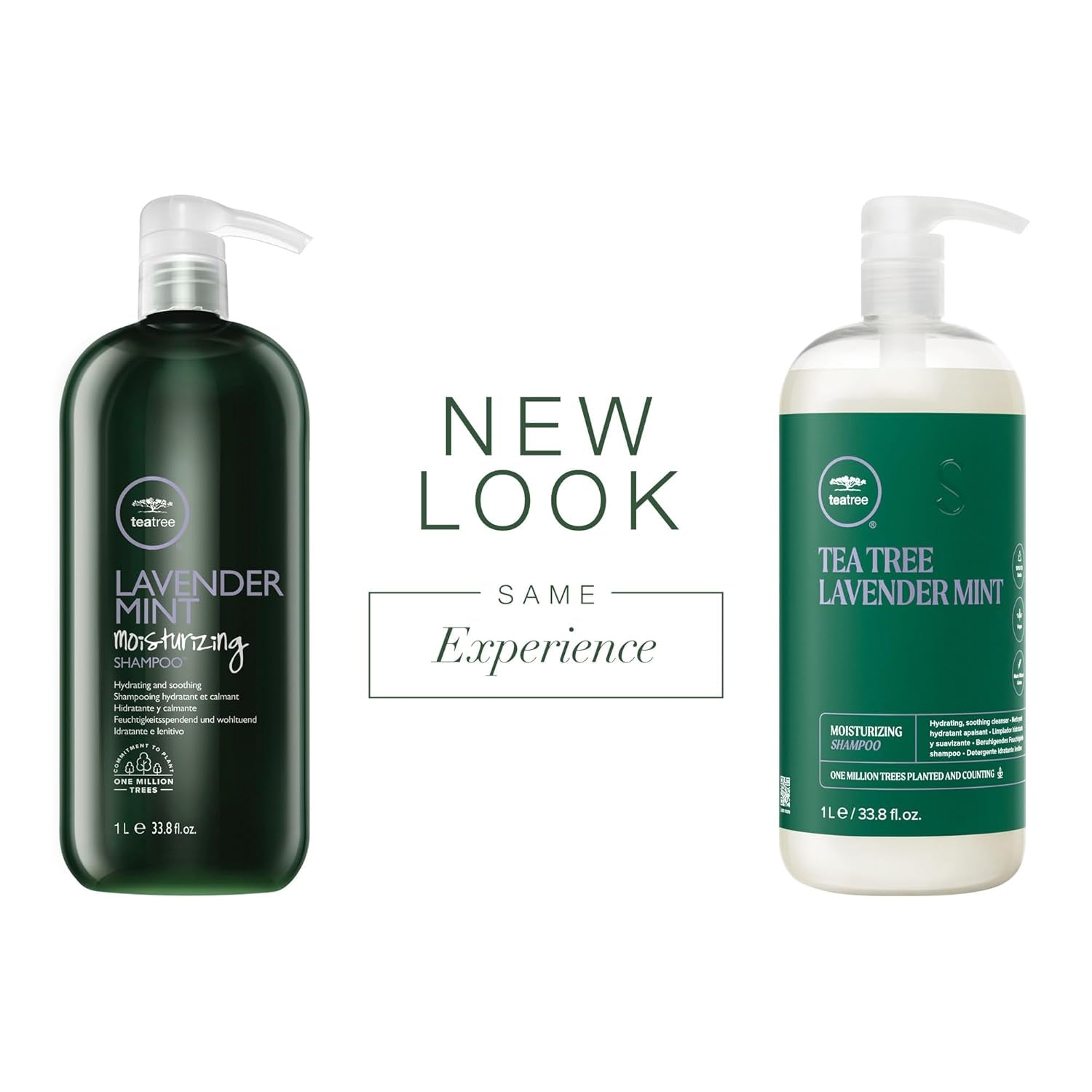 Tea Tree Lavender Mint Moisturizing Shampoo, Hydrates + Soothes, for Coarse + Dry Hair