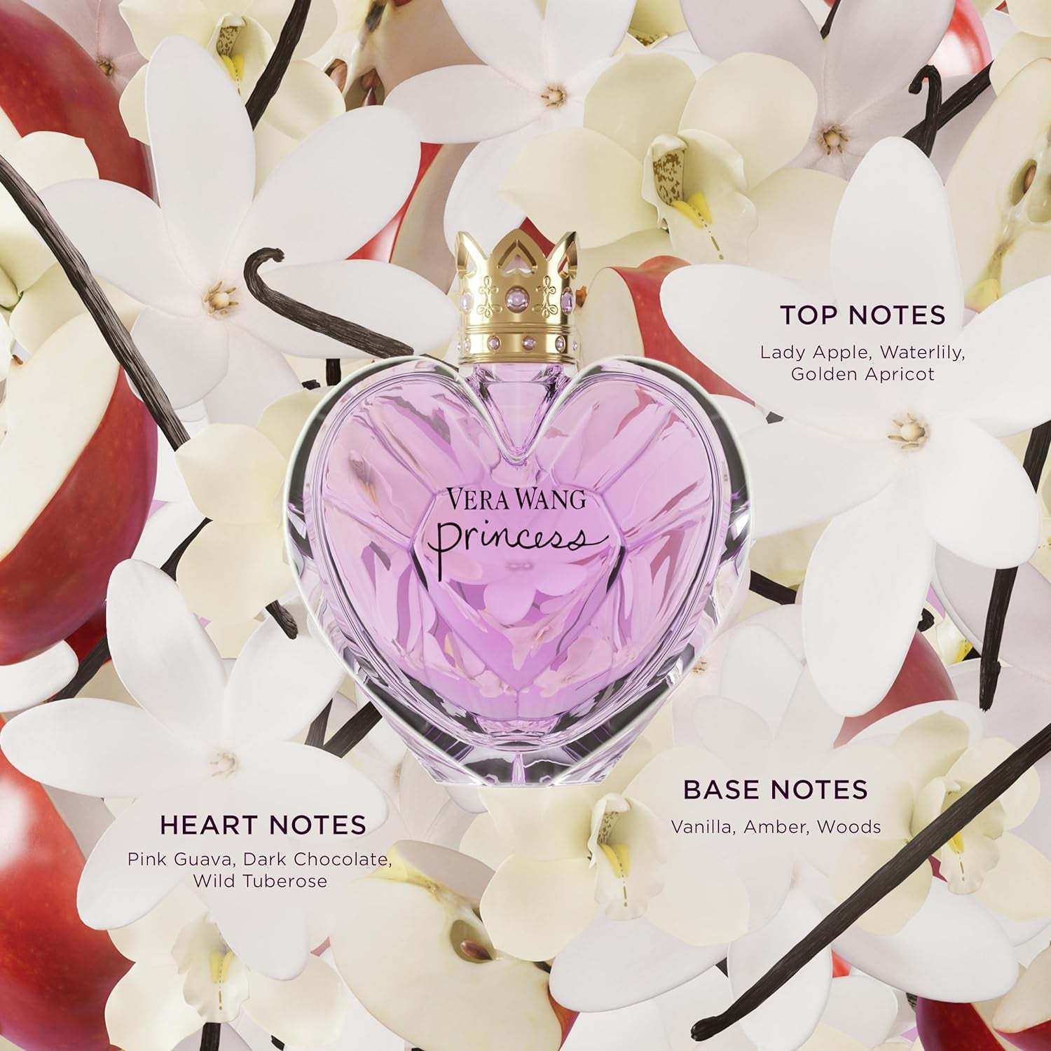 Princess Eau De Toilette 3.4 Fl Oz (Pack of 1), Notes of Apple, Quava, and Vanilla, Women'S Fragrance, Long Lasting, Everyday Fragrance, Travel Size