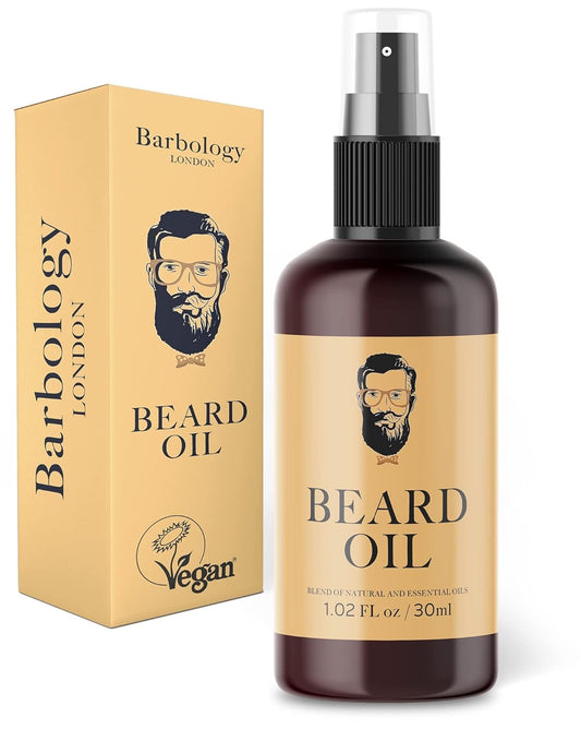Vegan Multi-Purpose Beard Oil for Eliminating Dandruff and Impurities in Hair, 1.02 Oz