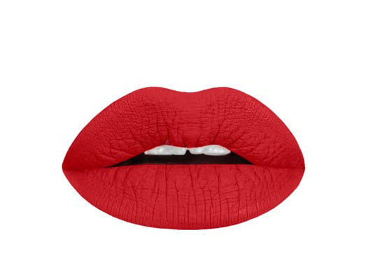 Aromi True Red Matte Liquid Lipstick | Bold Red Lip Color with Blue Undertones, Smudge Proof, Long Lasting, Vegan and Cruelty-free (Flamenco Red) | Made in USA, Small Batch, Highly Pigmented, Waterproof, Handmade