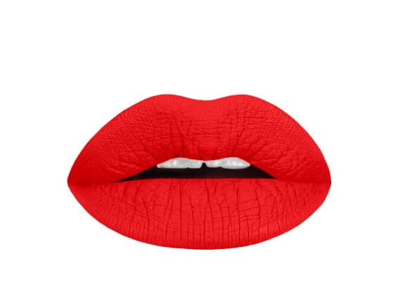 Aromi Bright Red Liquid Lipstick | Vibrant Lip Color with Matte Finish, Long-lasting, Vegan, Cruelty-free, Waterproof, Gluten Free, Made in USA (Preppy Red)