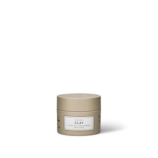 Maria Nila Minerals Clay, 3.4 Fl Oz / 100 ml, Hold 3/5, For all Hairstyles, Defining Wax Gives Matte Texture, 100% Vegan & Sulfate/Paraben free