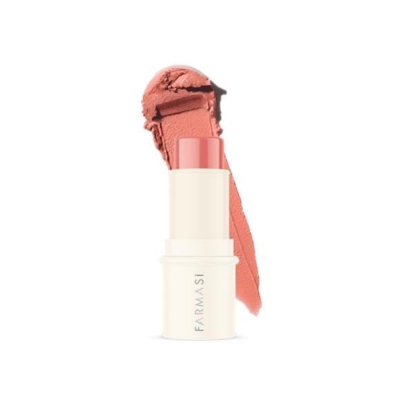 FARMASi Blush Stick for Lips & Cheeks, Smooth & Conditioning, Dermatologically Tested Radiant Glow, Vegan, Gluten-free, Paraben-Free, 0.14 oz, Fresh