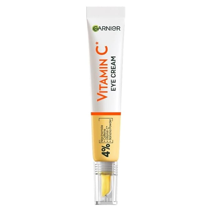 Garnier Eye Cream, With 4% Vitamin C, Brightening Eye Treatment For Dark Circles, Prevents Under Eye Bags And Puffiness, Vitamin C*, 15ml